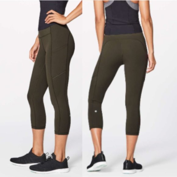 lululemon athletica Pants - Lululemon Speed Up Crop (21") in Dark Olive